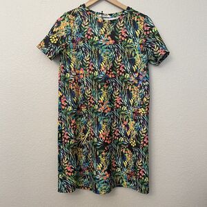 Zara Trafaluc Collection Dress Spring Summer 2017 Size Small Tropical Floral
